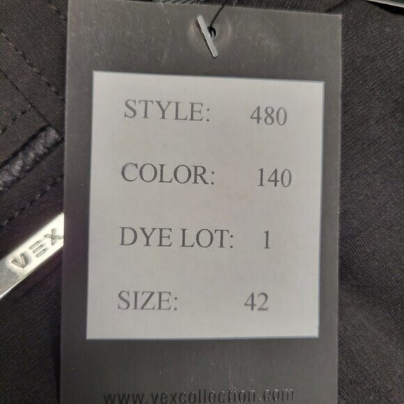 Black Pants Formal Straight Cut Pants - Various Sizes 38, 40, 42, 44, 46, 48 - Picture 10 of 13